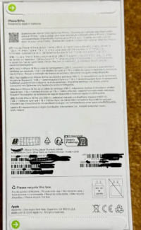 Box Pack iPhone 16 Pro 256GB - Factory Unlocked