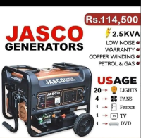 jasco Generator 2.5 kva for sale