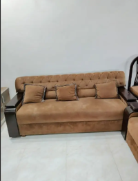 1 + 2 + 3 Wood Spring Sofa & tv console-molty FoamFlex