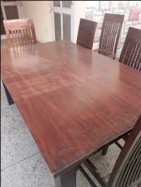 Dining table | 6 six seater wooden dining for sale | table & chairs