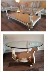 Salmis Furniture Center Table Wih Two Side Table (Price Is Negotiable)