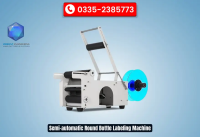 Semi-automatic Round Bottle Labeling Machine | Packing and Sealing