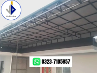 Fiber glass sheet , fiber shades (with materials ) , car parking sheds