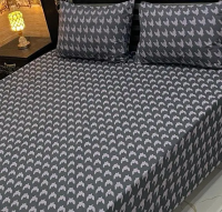 Printed Cotton Bed Sheet Set - 3 Pcs