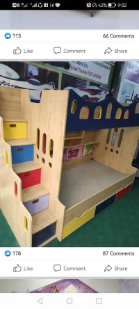 Bunk bed | Kid wooden bunker bed | Baby bed | Double bed | Triple bed